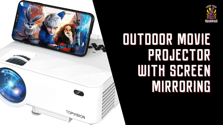 Outdoor Movie Projector with Screen Mirroring